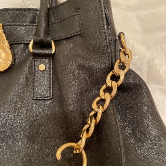 Michael Kors Hamilton Handbag Large Black - Picture 9 of 13